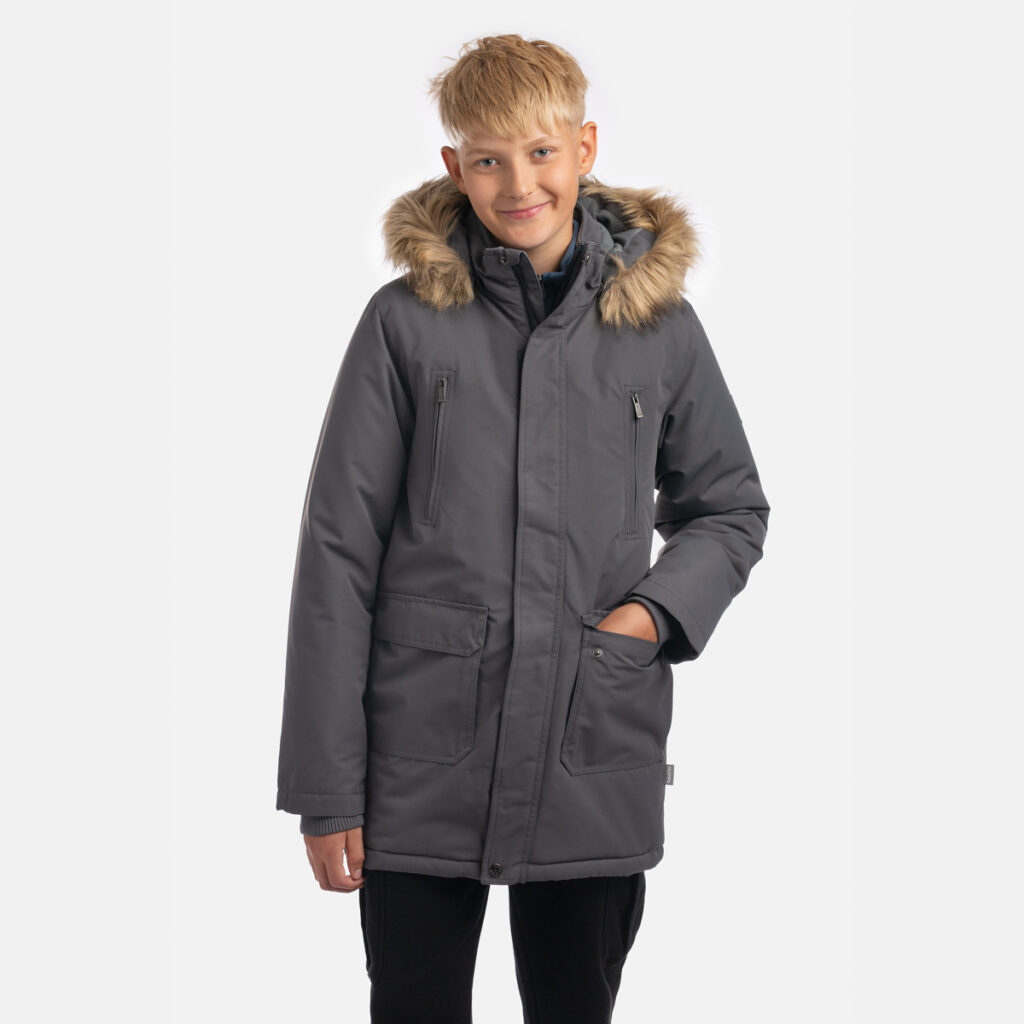 Zēnu  parka ROMAN 2, tumši pelēks 50018, 152