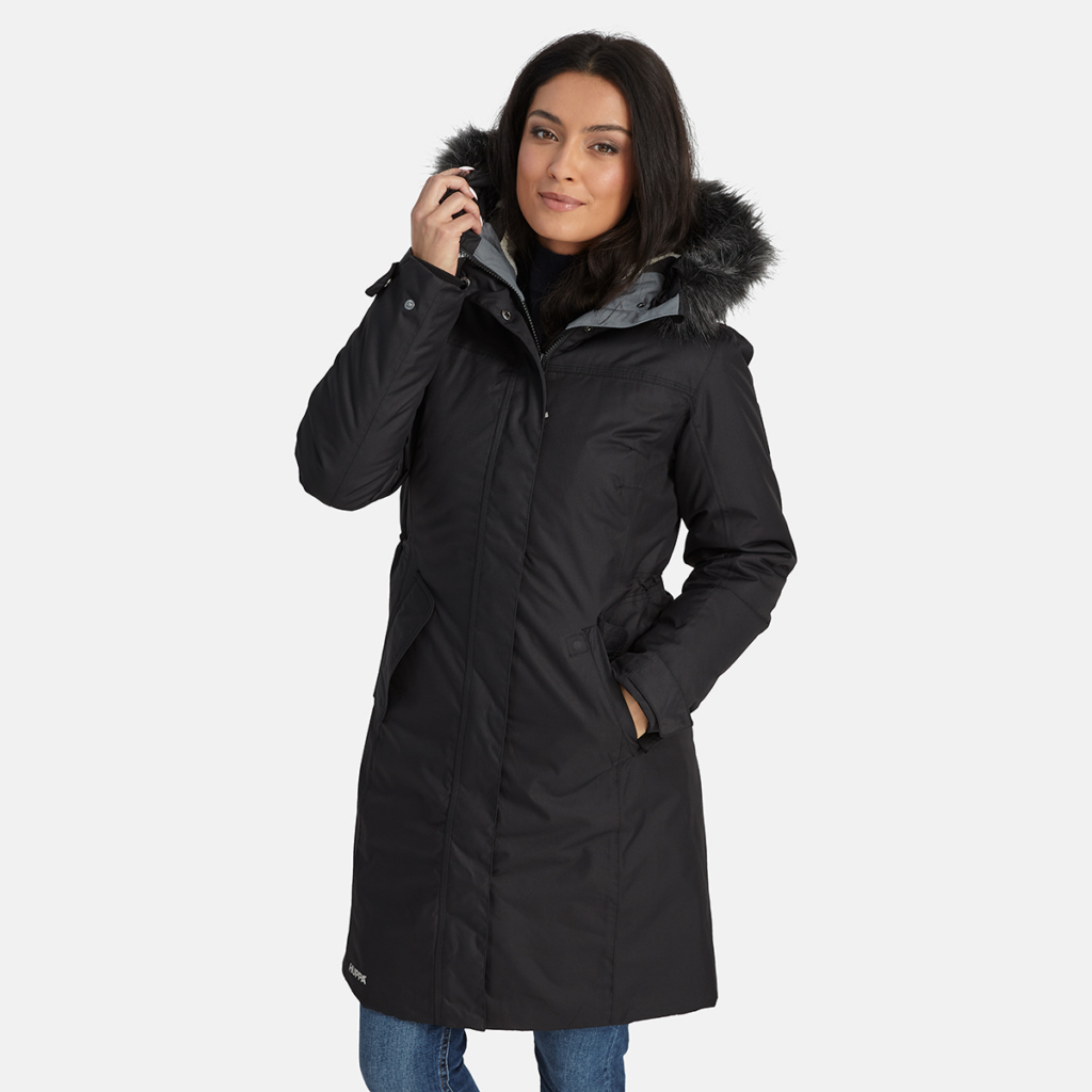 Sieviešu  parka VIENNA, melns 50009, 3XL