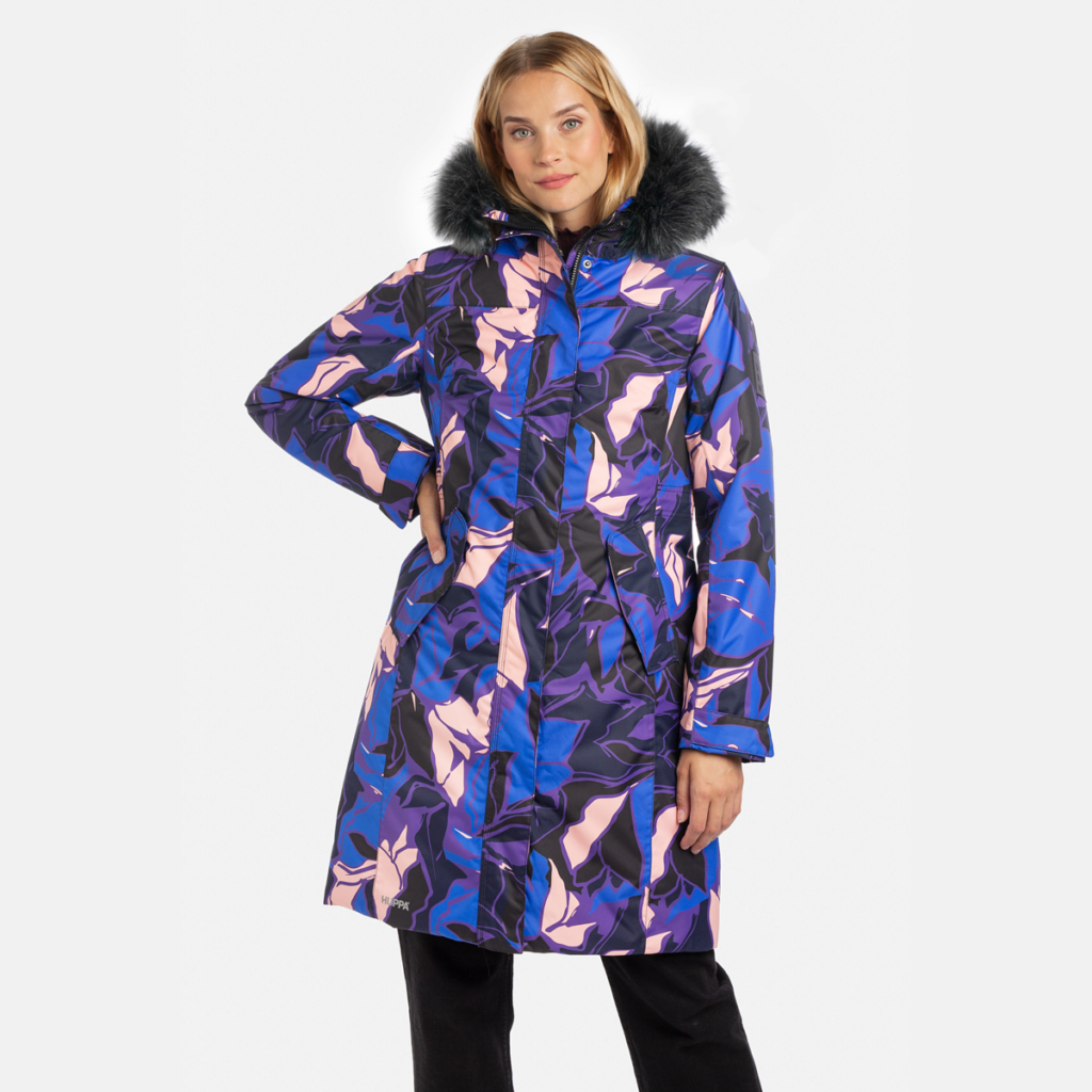 Sieviešu  parka VIENNA, zils ar rakstu 54135, 3XL