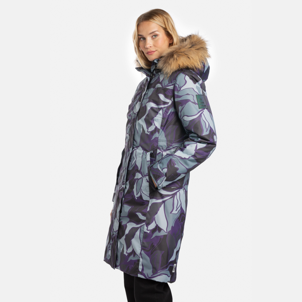 Sieviešu  parka VIENNA 1, melns ar rakstu 54109, XS