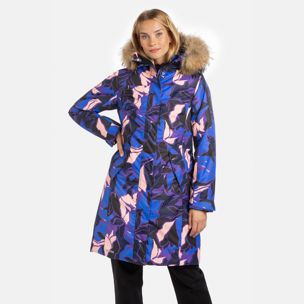 Sieviešu  parka VIENNA 1, zils ar rakstu 54135, XXL
