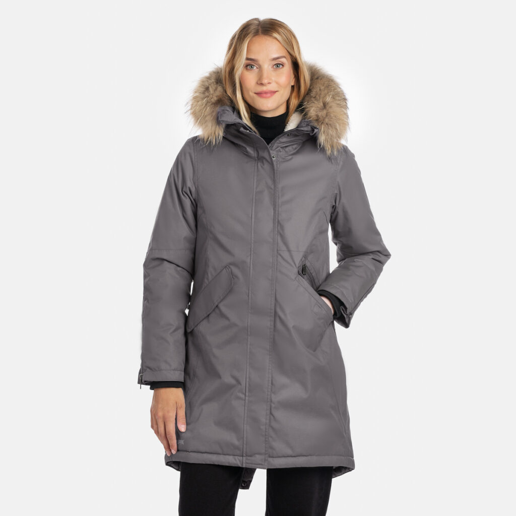 Sieviešu  parka VIVIAN 1, tumši pelēks 50018, M