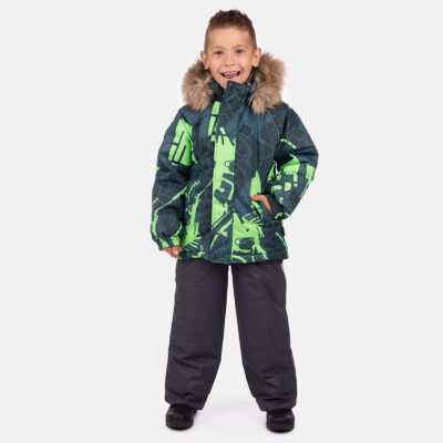 Petrol green (patterned)
